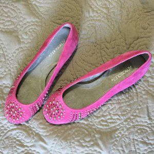 Studded Pink Flats